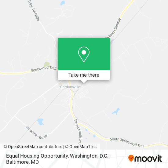 Mapa de Equal Housing Opportunity