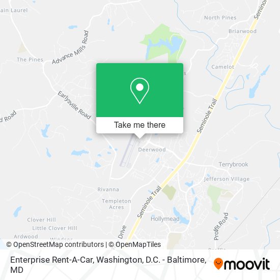 Enterprise Rent-A-Car map