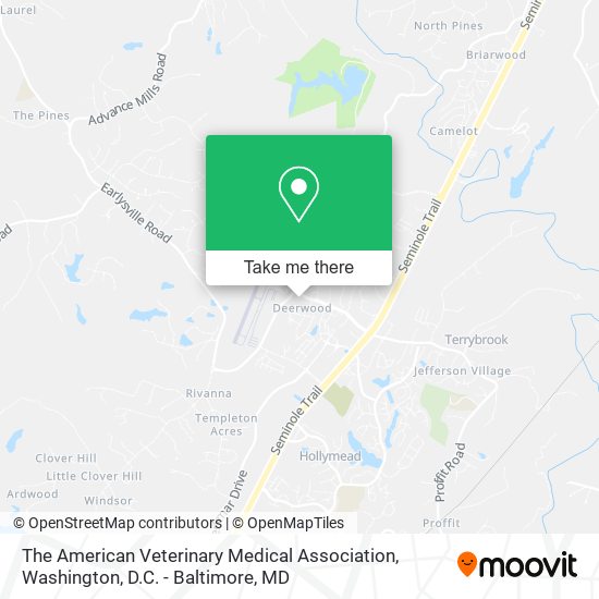 The American Veterinary Medical Association map