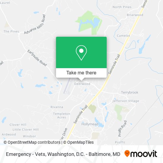 Emergency - Vets map