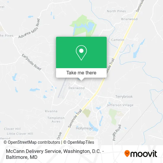 McCann Delivery Service map