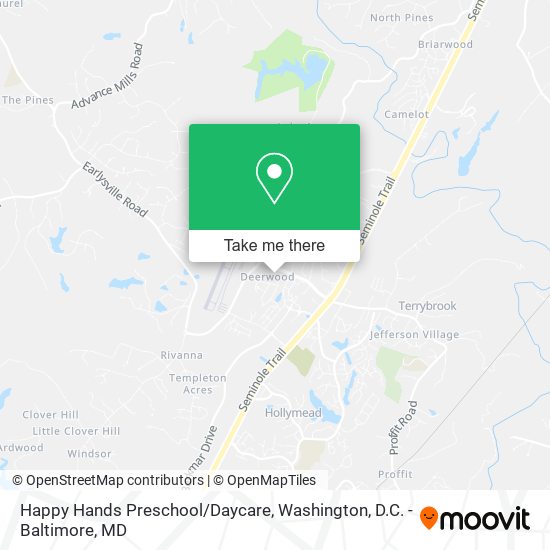 Mapa de Happy Hands Preschool/Daycare