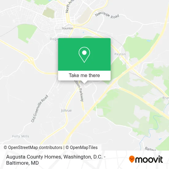 Augusta County Homes map