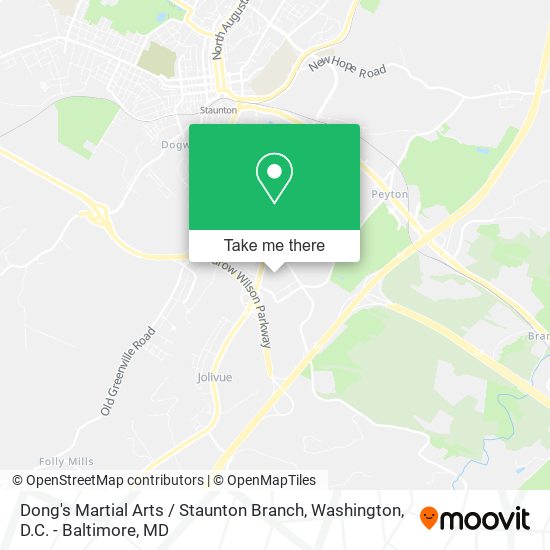 Dong's Martial Arts / Staunton Branch map