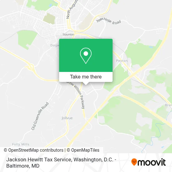 Jackson Hewitt Tax Service map