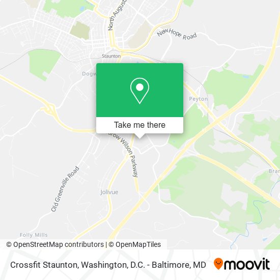 Mapa de Crossfit Staunton