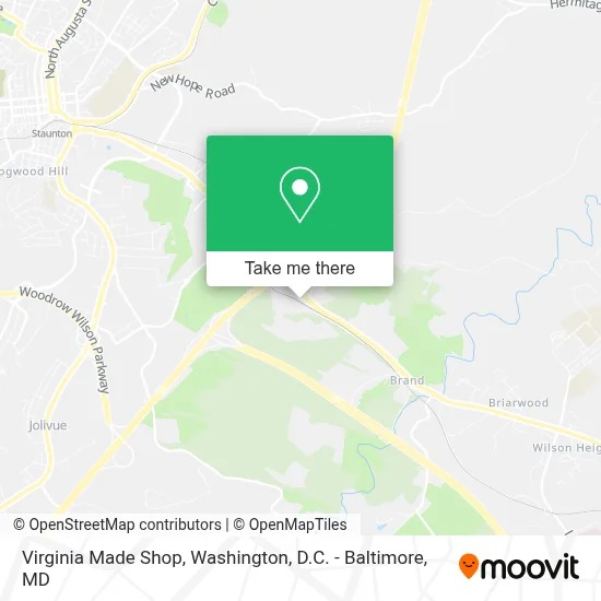 Virginia Made Shop map