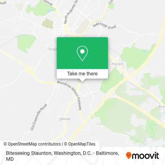 Biteseeing Staunton map