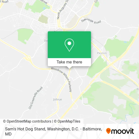 Sam's Hot Dog Stand map