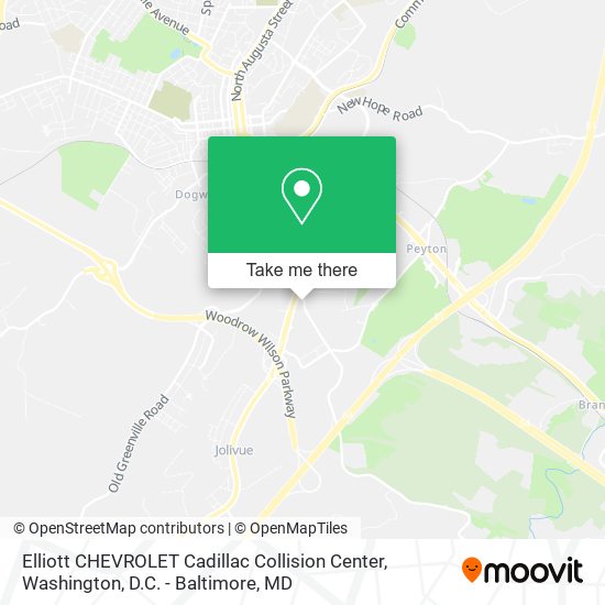 Mapa de Elliott CHEVROLET Cadillac Collision Center