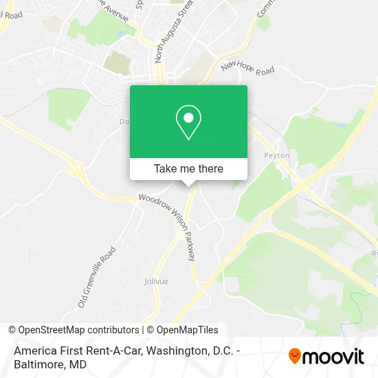 America First Rent-A-Car map