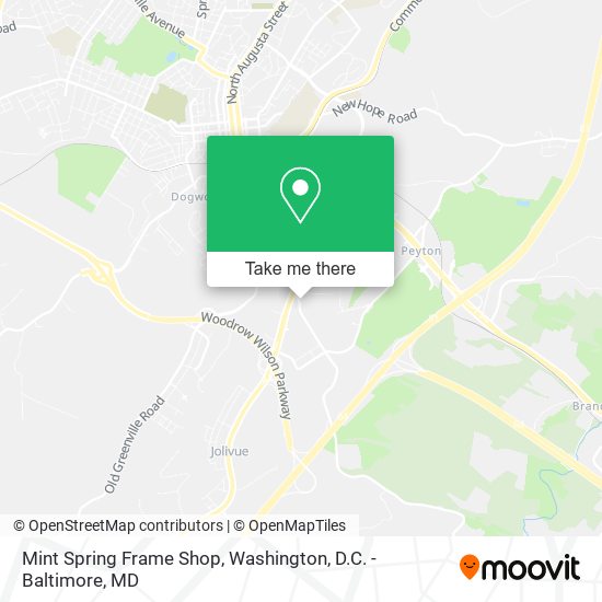 Mapa de Mint Spring Frame Shop