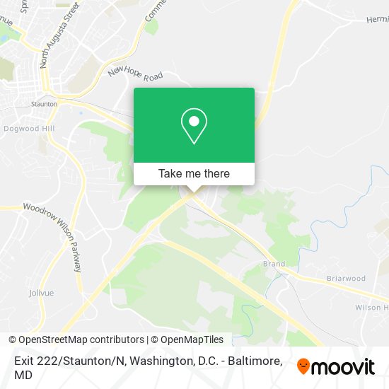 Mapa de Exit 222/Staunton/N