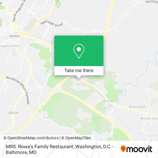 Mapa de MRS. Rowe's Family Restaurant
