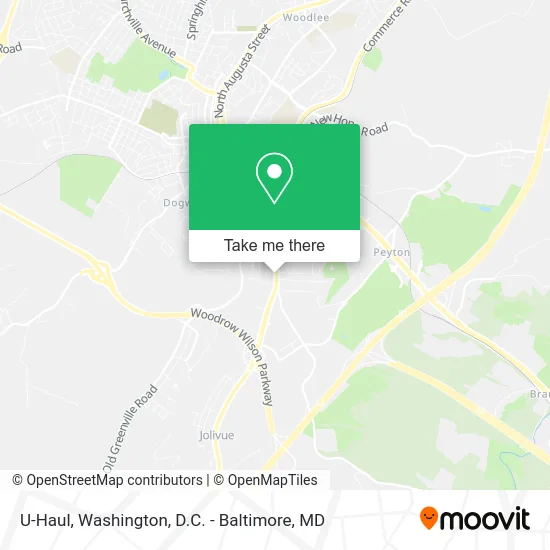 U-Haul map