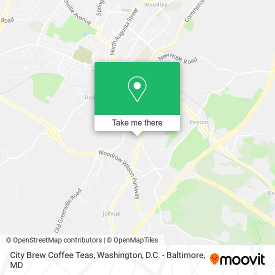 Mapa de City Brew Coffee Teas