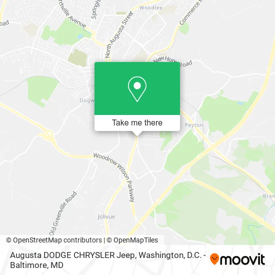Augusta DODGE CHRYSLER Jeep map