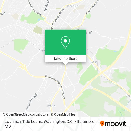 Mapa de Loanmax Title Loans