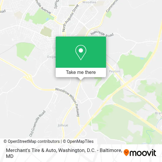 Merchant's Tire & Auto map