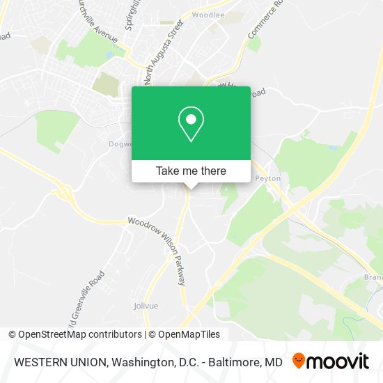 WESTERN UNION map