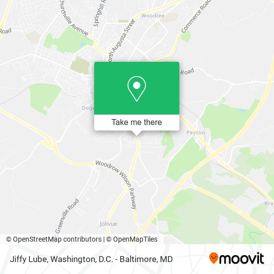 Mapa de Jiffy Lube