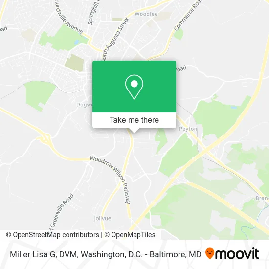 Miller Lisa G, DVM map