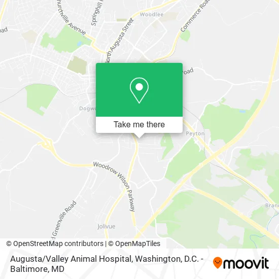Augusta/Valley Animal Hospital map