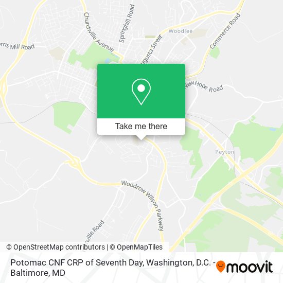 Mapa de Potomac CNF CRP of Seventh Day