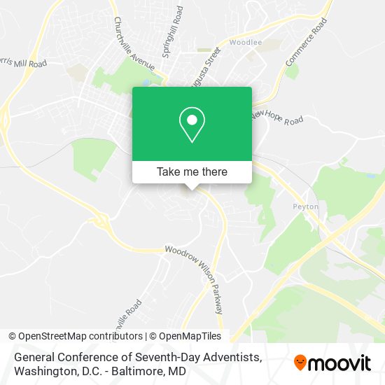General Conference of Seventh-Day Adventists map