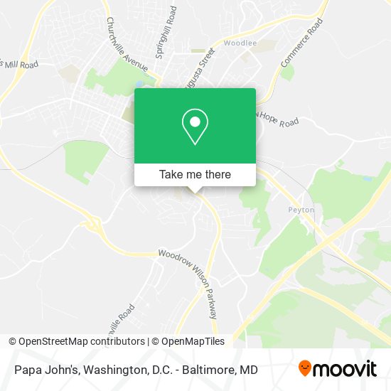 Papa John's map