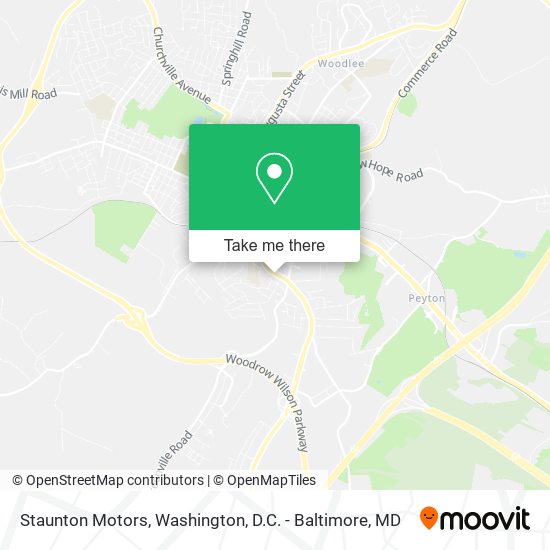 Staunton Motors map