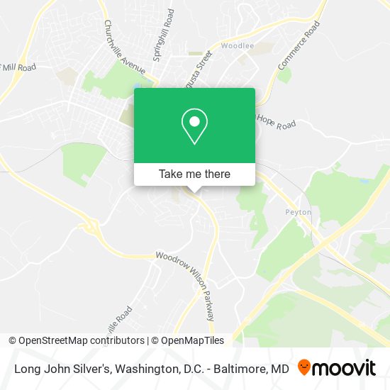 Long John Silver's map