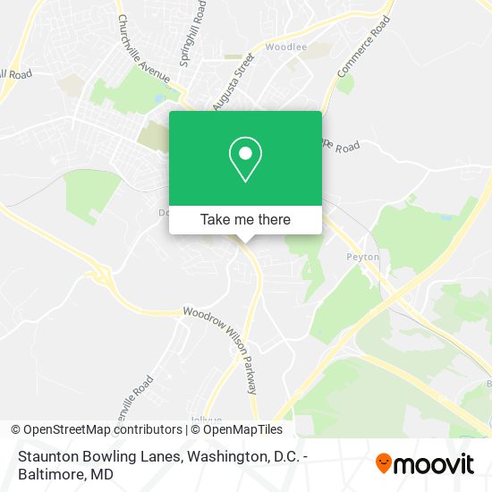 Staunton Bowling Lanes map