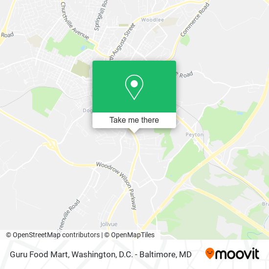 Guru Food Mart map