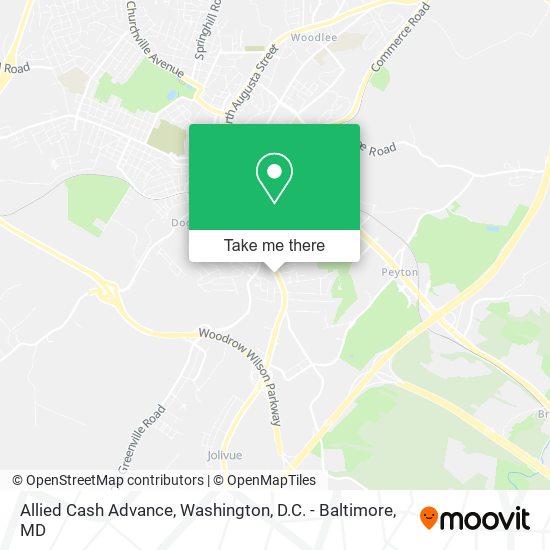 Mapa de Allied Cash Advance