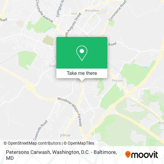Mapa de Petersons Carwash