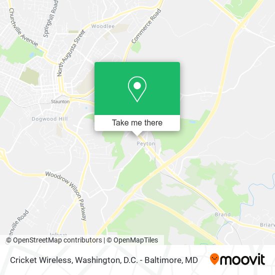 Mapa de Cricket Wireless