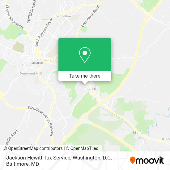 Jackson Hewitt Tax Service map