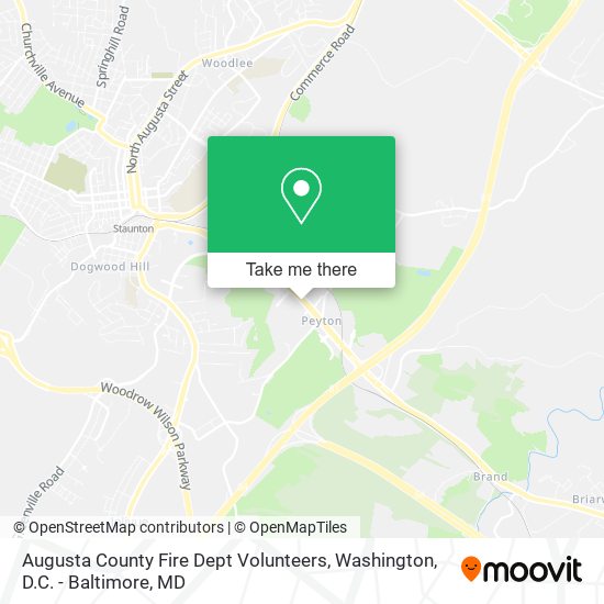 Augusta County Fire Dept Volunteers map