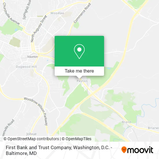 First Bank and Trust Company map