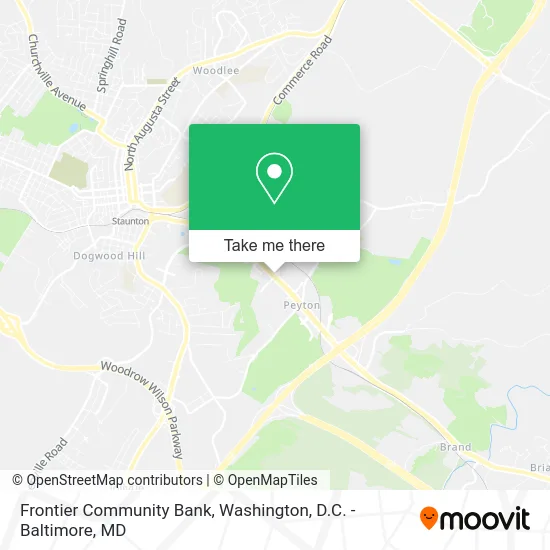 Frontier Community Bank map