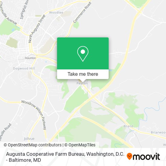 Augusta Cooperative Farm Bureau map