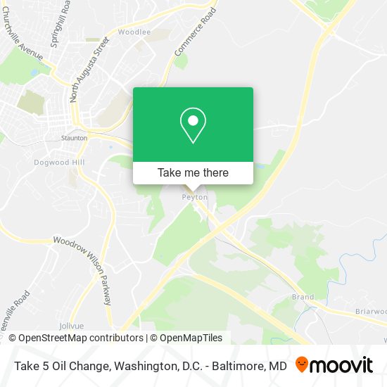 Mapa de Take 5 Oil Change