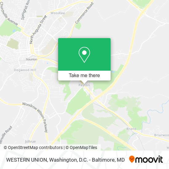WESTERN UNION map