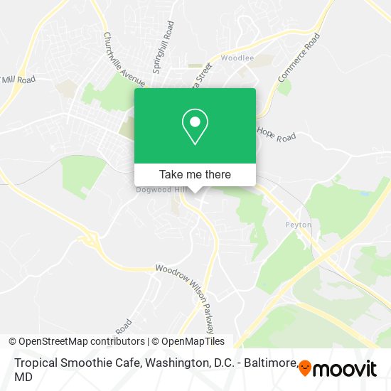 Tropical Smoothie Cafe map