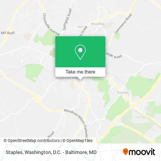 Staples map