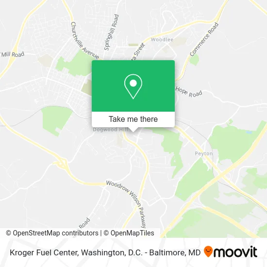 Kroger Fuel Center map