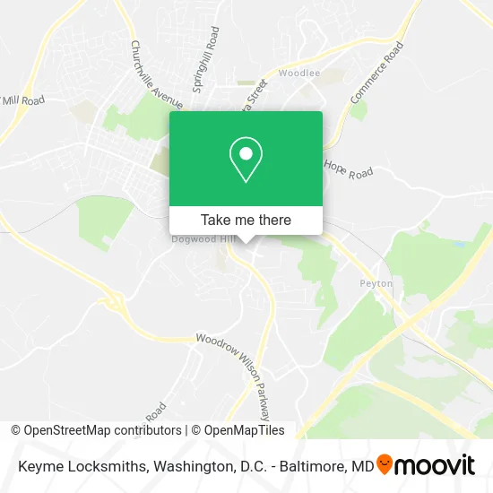 Keyme Locksmiths map