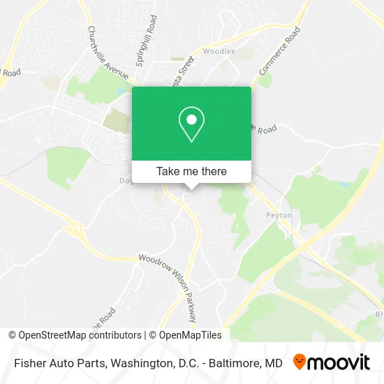 Fisher Auto Parts map