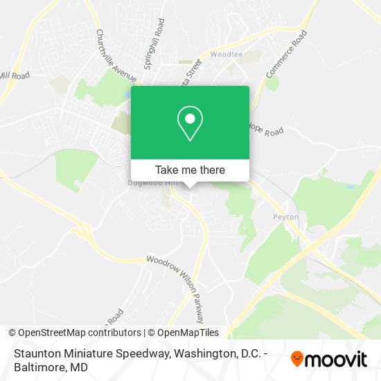 Mapa de Staunton Miniature Speedway